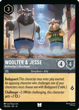 Woolter & Jesse - Bellwether's Henchmen (178/204) - Hyperia City Cold Foil