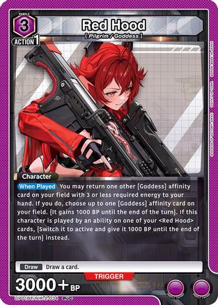 Red Hood (034) (UP01BT/NIK-2-034) - UP01BT GODDESS OF VICTORY NIKKE Precious Booster Foil