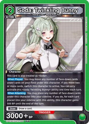 Soda: Twinkling Bunny (UP01BT/NIK-2-044) - UP01BT GODDESS OF VICTORY NIKKE Precious Booster Foil