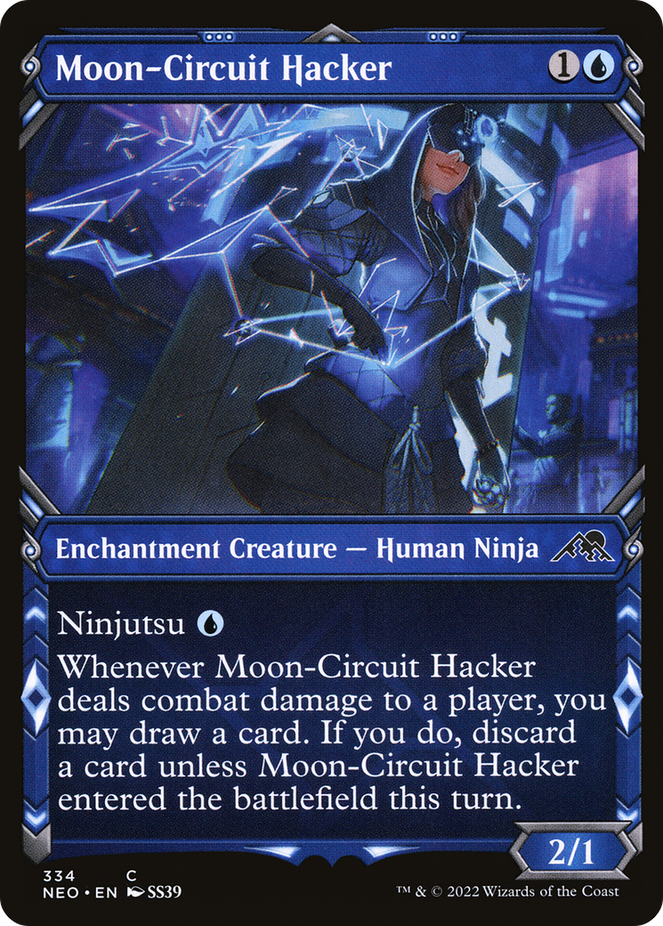 Moon-Circuit Hacker (NEO-334) - Kamigawa: Neon Dynasty: (Showcase)