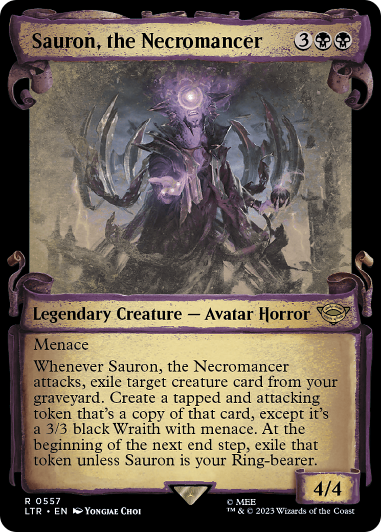 Sauron, the Necromancer (LTR-557) - The Lord of the Rings: Tales of Middle-earth: (Showcase) Foil