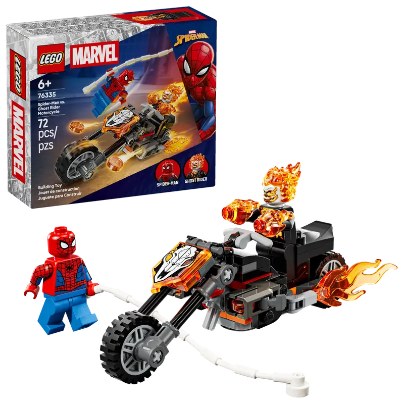 LEGO: Spider-Man vs. Ghost Rider Motorcycle 76335