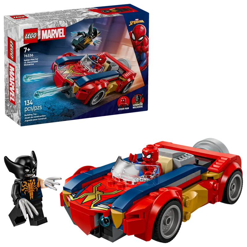 LEGO: Spider-Man Car vs. Venomized Wolverine 76336