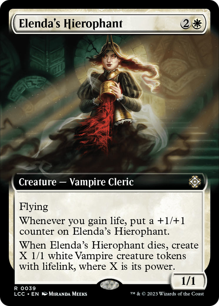 Elenda's Hierophant (LCC-039) - The Lost Caverns of Ixalan Commander: (Extended Art)