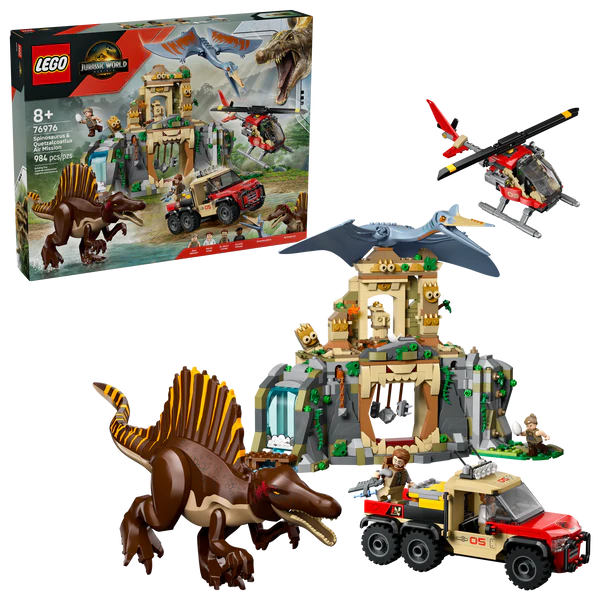 LEGO: Jurassic World - Spinosaurus & Quetzalcoatlus Air Mission 76976
