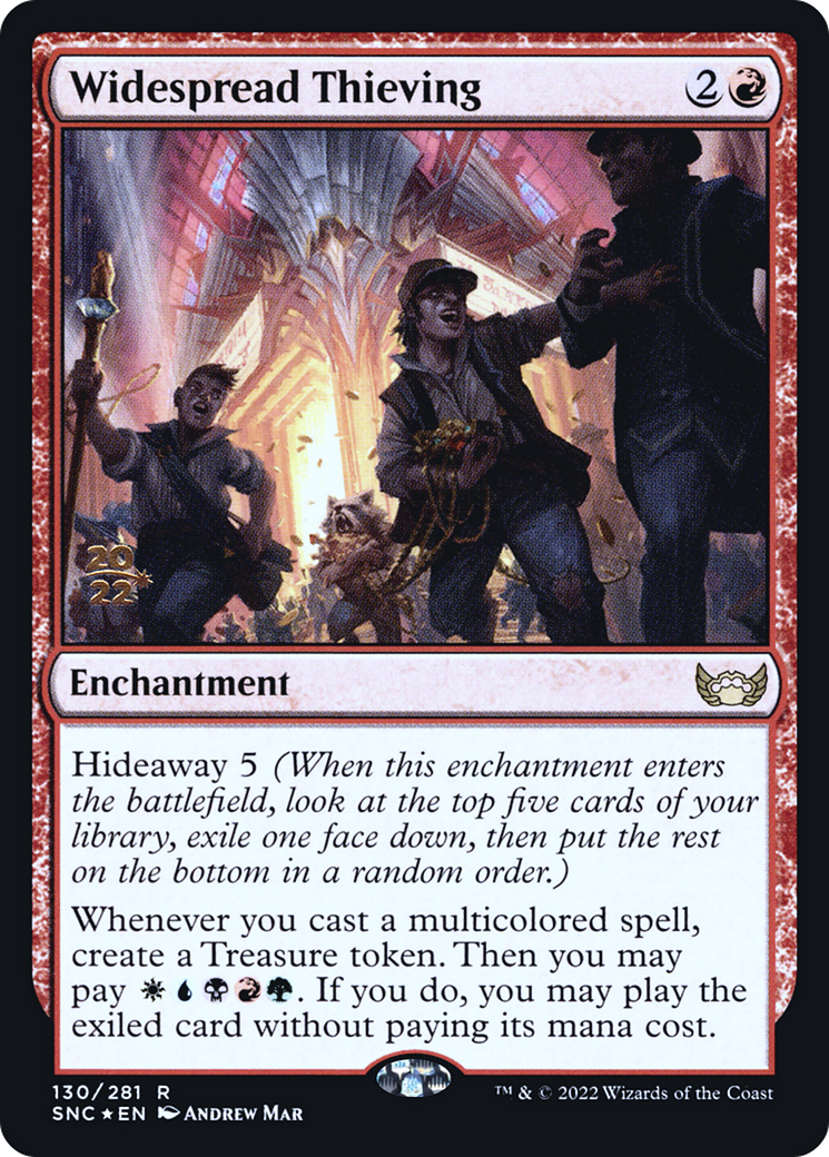Widespread Thieving (PRE-130S) - Streets of New Capenna Promos Foil