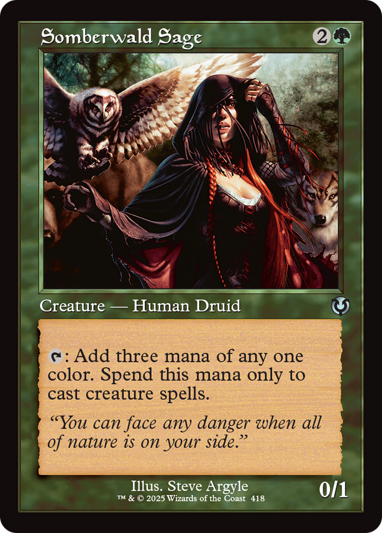 Somberwald Sage (Retro Frame) (INR-418) - Innistrad Remastered Foil