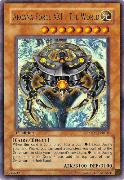 Arcana Force XXI - The World (LODT-EN016) - Light of Destruction 1st Edition