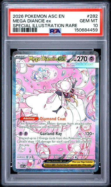 Mega Diancie ex SIR Ascended Heroes 282/217 PSA 10