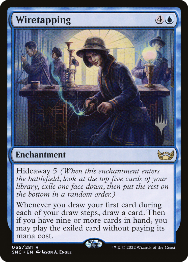 Wiretapping (PPSNC-65P) - Streets of New Capenna Promos Foil