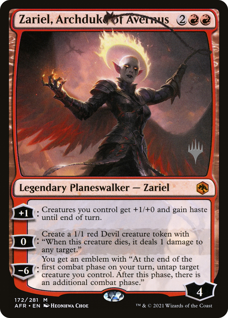 Zariel, Archduke of Avernus (PPAFR-172P) - Adventures in the Forgotten Realms Promos