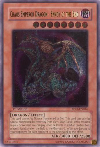 Yugioh 1st Edition Ultimate Rare:nChaos Emperor Dragon- Envoy of on sale the End