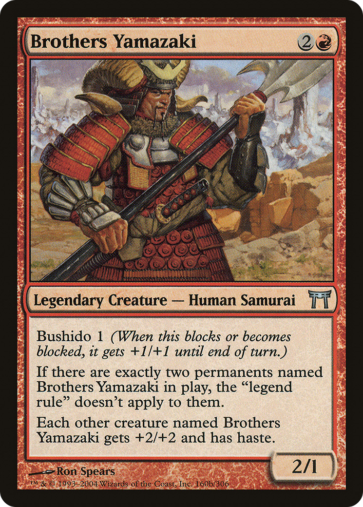 Brothers Yamazaki (CHK-160B) - Champions of Kamigawa Foil