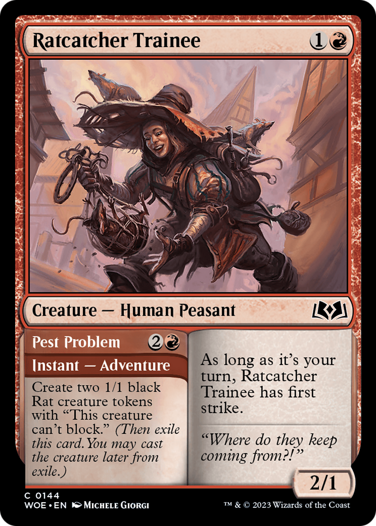 Ratcatcher Trainee // Pest Problem (WOE-144) - Wilds of Eldraine