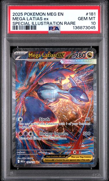 Mega Latias ex SIR Mega Evolution ME01 181/132 PSA 10