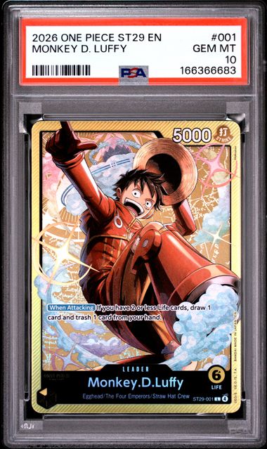 Monkey.D.Luffy Starter Deck Egghead ST29-001 PSA 10