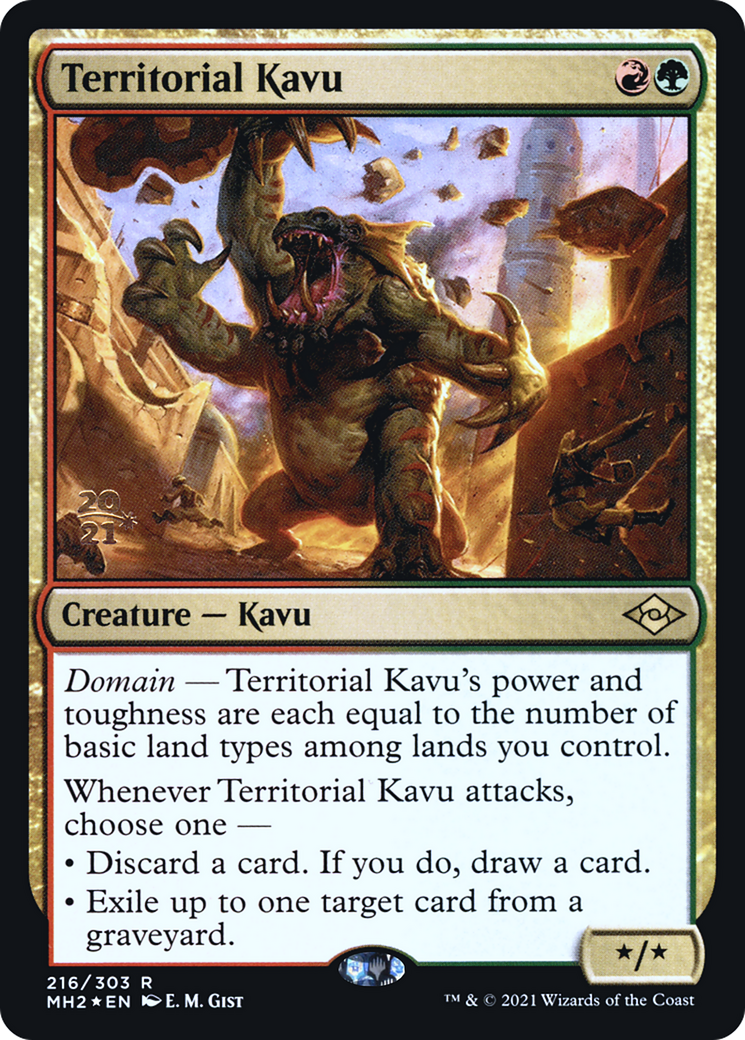 Territorial Kavu (PRE-216S) - Modern Horizons 2 Promos Foil