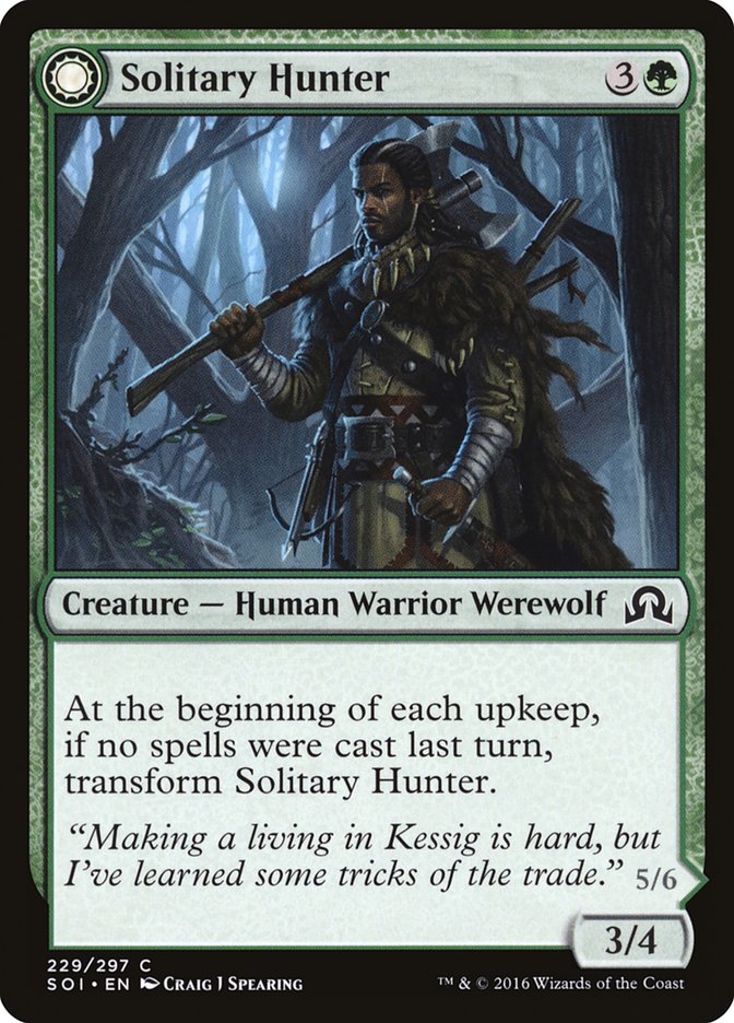 Solitary Hunter // One of the Pack (SOI-229) - Shadows over Innistrad: (Double Faced Transform) Foil