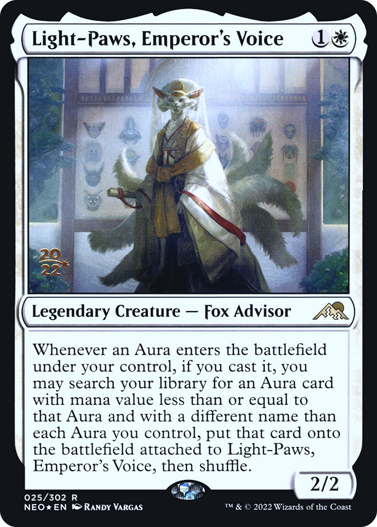 Light-Paws, Emperor's Voice (PRE-25S) - Kamigawa: Neon Dynasty Promos Foil