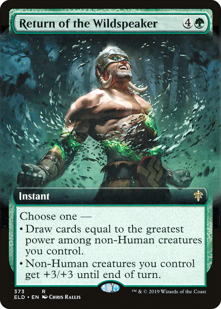 Return of the Wildspeaker (ELD-373) - Throne of Eldraine: (Extended Art)