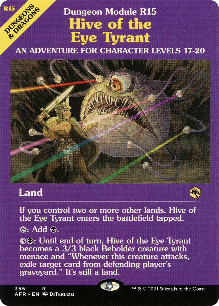 Hive of the Eye Tyrant (AFR-355) - Adventures in the Forgotten Realms: (Showcase)