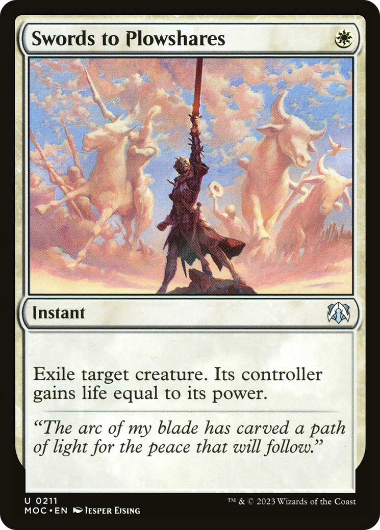 Swords to Plowshares (MOC-211) - March of the Machine Commander
