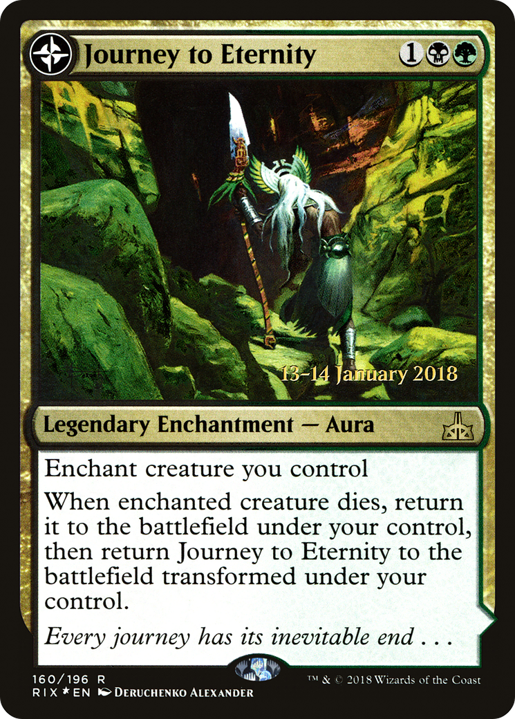Journey to Eternity // Atzal, Cave of Eternity (PRE-160S) - Rivals of Ixalan Promos: (compasslanddfc) Foil