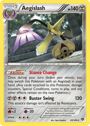 Aegislash 085/146 - XY Base Set Reverse Holofoil