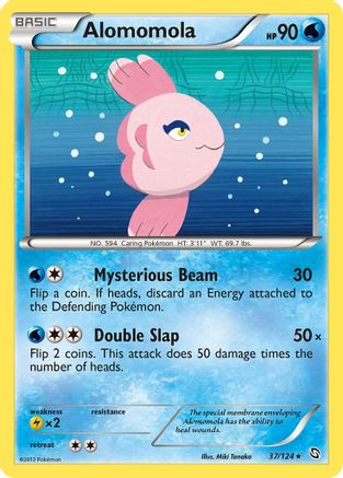 Alomomola 037/124 - Dragons Exalted Reverse Holofoil