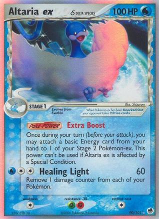 Altaria ex (Delta Species) 090/101 - Dragon Frontiers Holofoil