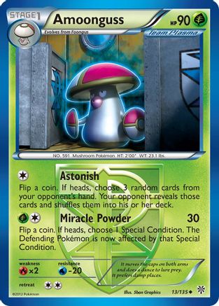Amoonguss (Team Plasma) 013/135 - Plasma Storm Reverse Holofoil