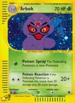 Arbok 003/165 - Expedition Holofoil