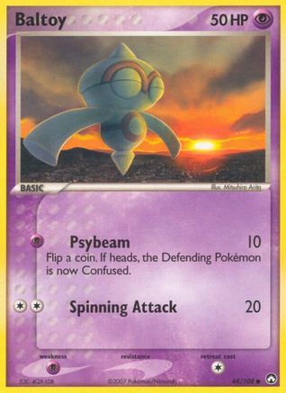 Baltoy 044/108 - Power Keepers Reverse Holofoil