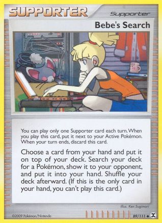 Bebe's Search 089/111 - Rising Rivals Reverse Holofoil