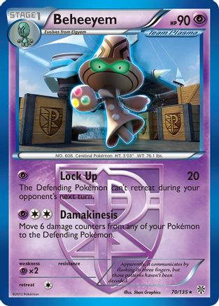 Beheeyem (Team Plasma) 070/135 - Plasma Storm Reverse Holofoil