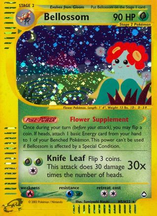 Bellossom 0H5/147 - Aquapolis Holofoil