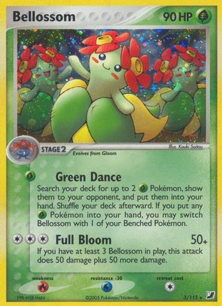 Bellossom 003/115 - Unseen Forces Reverse Holofoil