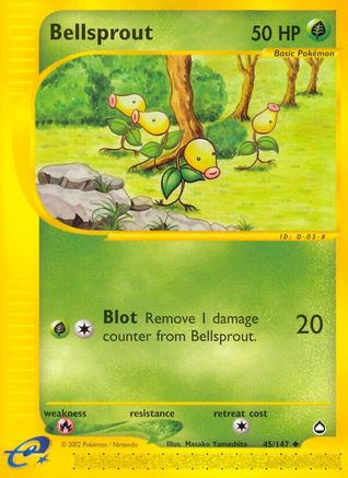 Bellsprout 045/147 - Aquapolis Reverse Holofoil