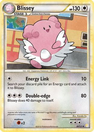 Blissey 036/123 - HeartGold SoulSilver Reverse Holofoil