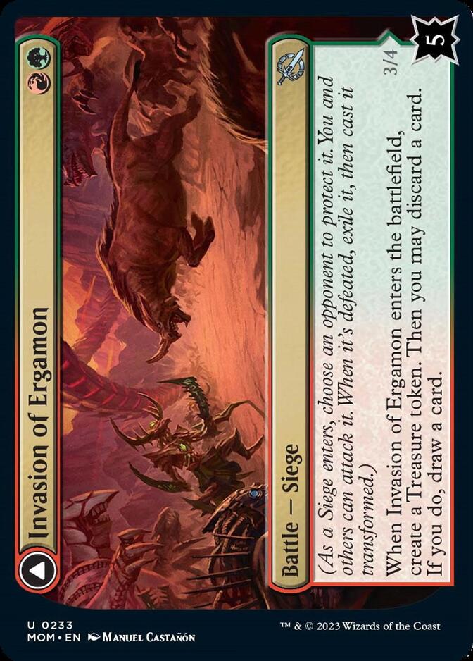 Invasion of Ergamon // Truga Cliffcharger (MOM-233) - March of the Machine