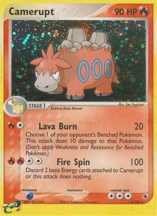 Camerupt 004/109 - Ruby and Sapphire Holofoil