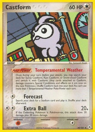 Castform 030/101 - Hidden Legends Reverse Holofoil