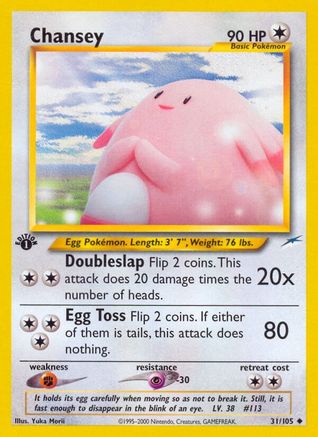 Chansey 031/105 - Neo Destiny 1st Edition