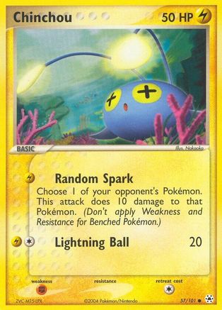 Chinchou 057/101 - Hidden Legends Reverse Holofoil
