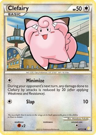 Clefairy 060/123 - HeartGold SoulSilver Reverse Holofoil
