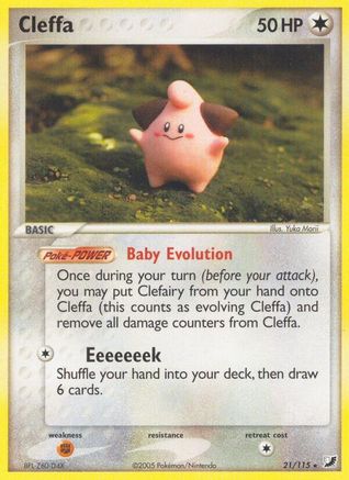 Cleffa 021/115 - Unseen Forces Reverse Holofoil