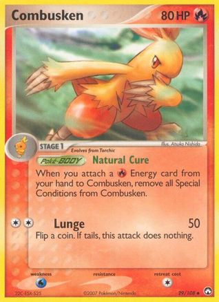 Combusken 029/108 - Power Keepers Reverse Holofoil