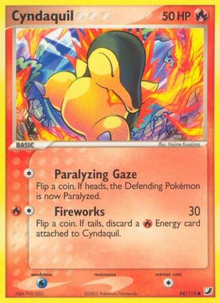 Cyndaquil 054/115 - Unseen Forces - Reverse Holofoil