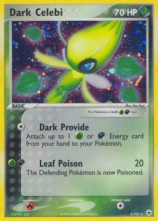 Dark Celebi 004/101 - Hidden Legends Reverse Holofoil