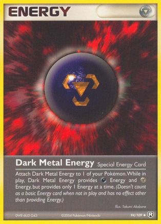 Dark Metal Energy 094/109 - Team Rocket Returns Reverse Holofoil